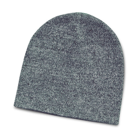 Heather Knit Beanie - Embroidered