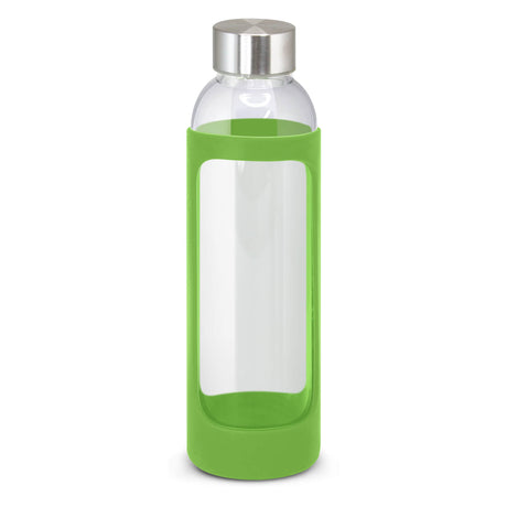 Glass Custom Bottle w/ Silicone Sleeve 600ml - Printed
