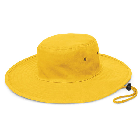 Wide Brim Hat - Embroidered