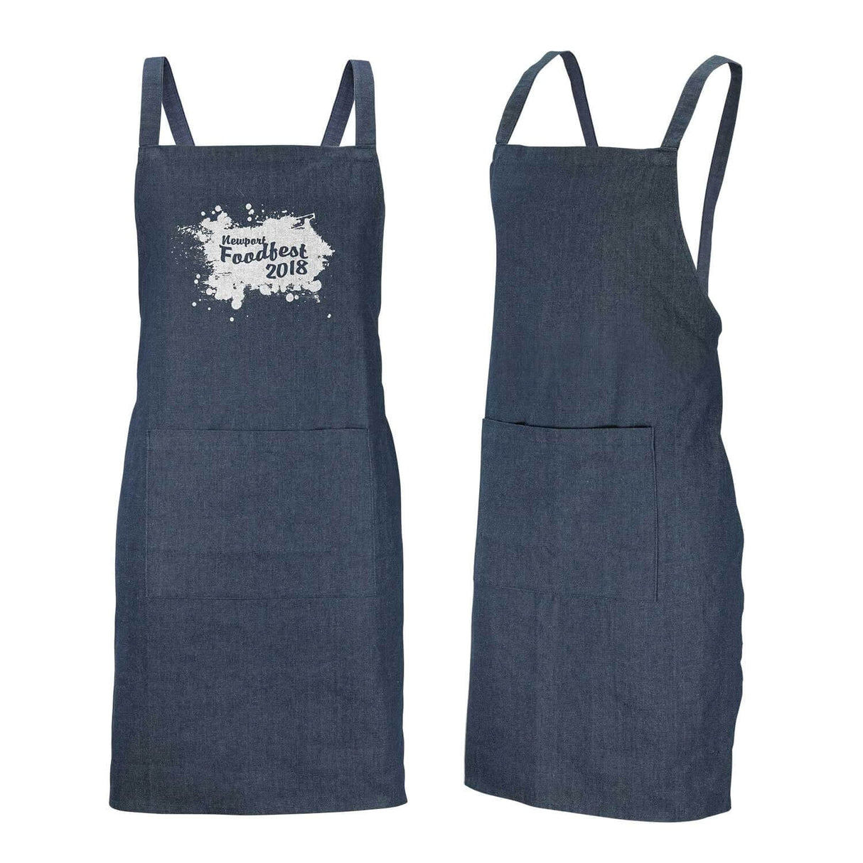 Carolina Denim Bib Apron - Printed