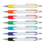 Retractable Contour Plastic Ball Pen - Printed