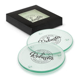 Venice Glass Coaster Set of 4 Round - Printed