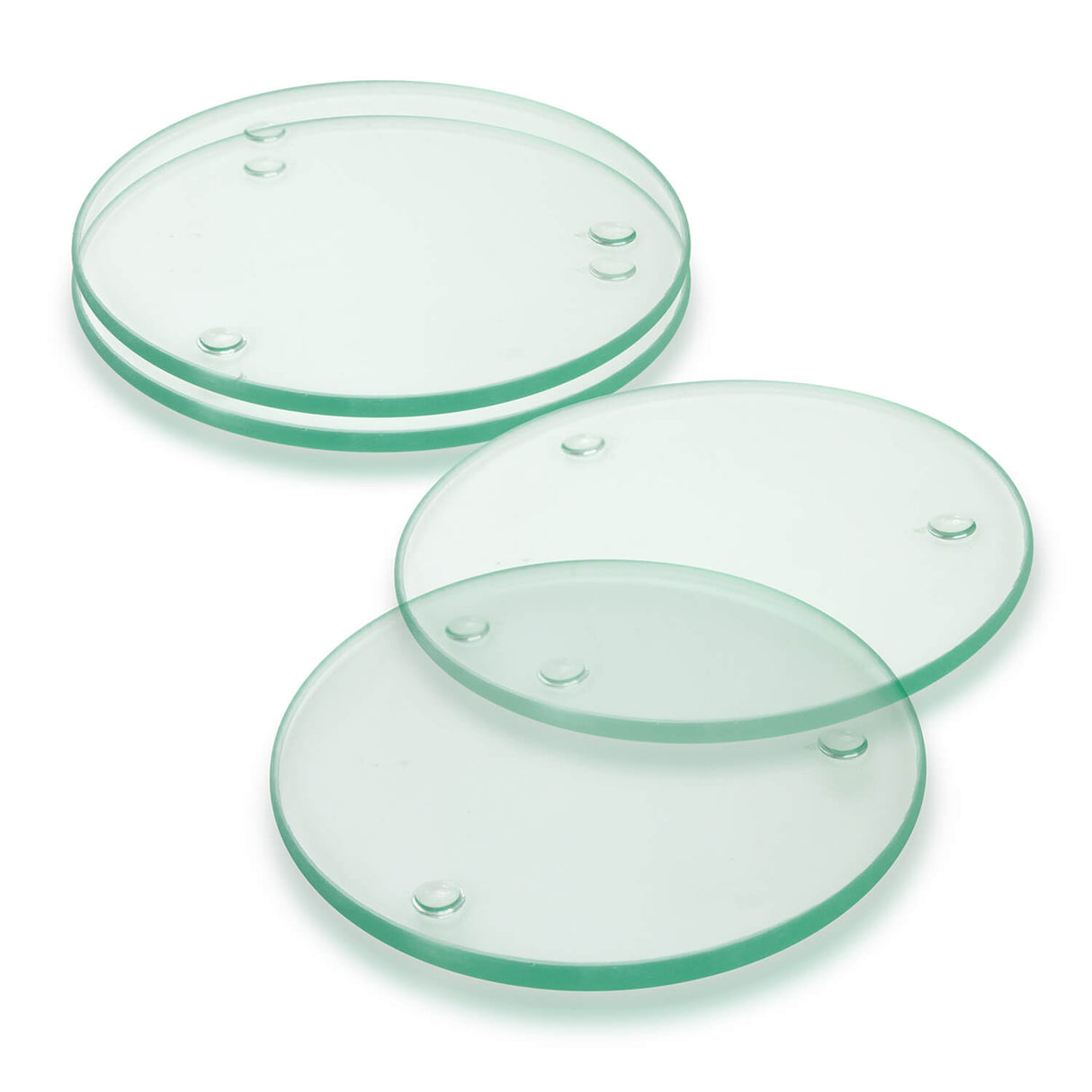 Venice Glass Coaster Set of 4 Round