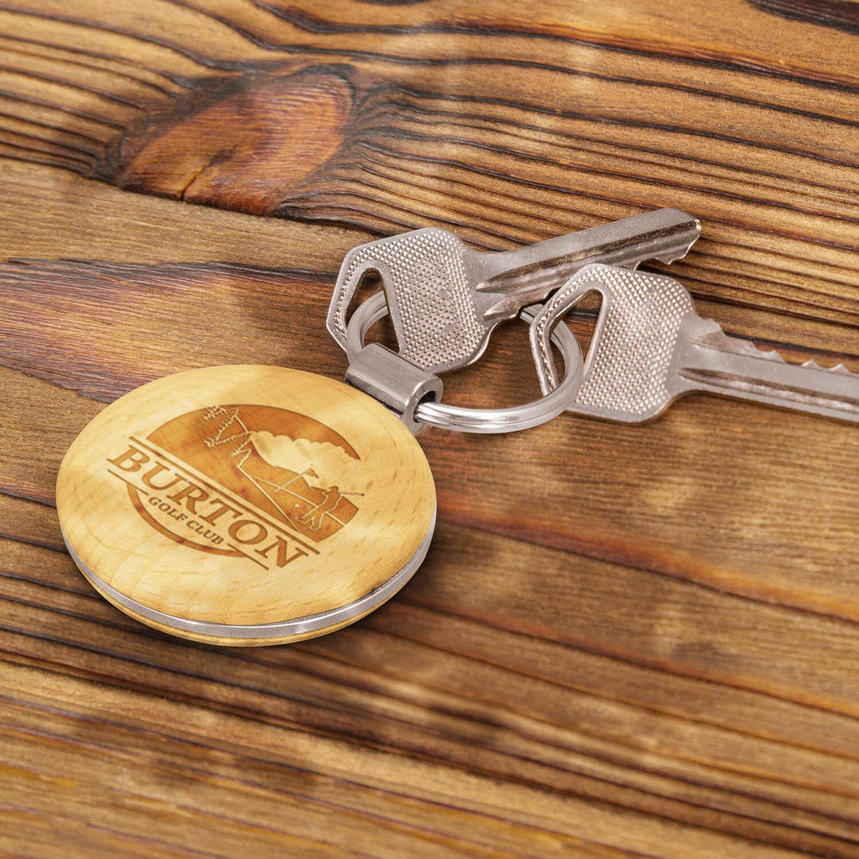 Echo Key Ring Round - Engraved