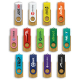 4GB Bamboo Flash Drive - Branded