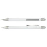 Lancer Stylus Pen White Barrel - Printed