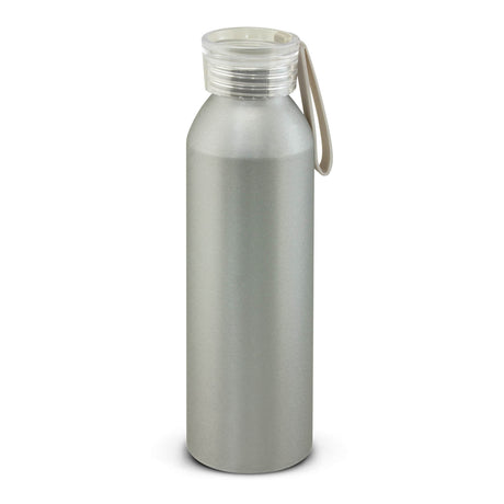 Aluminium Custom Water Bottle w/ Carry Handle 600ml - Printed