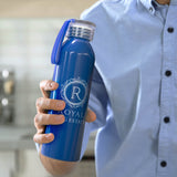 Lightweight Aluminium Custom Water Bottle 600ml - Printed