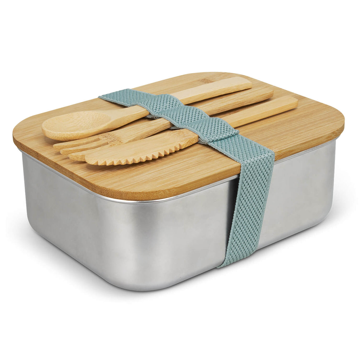 Stainless Steel Bamboo Lunch Box - Printed