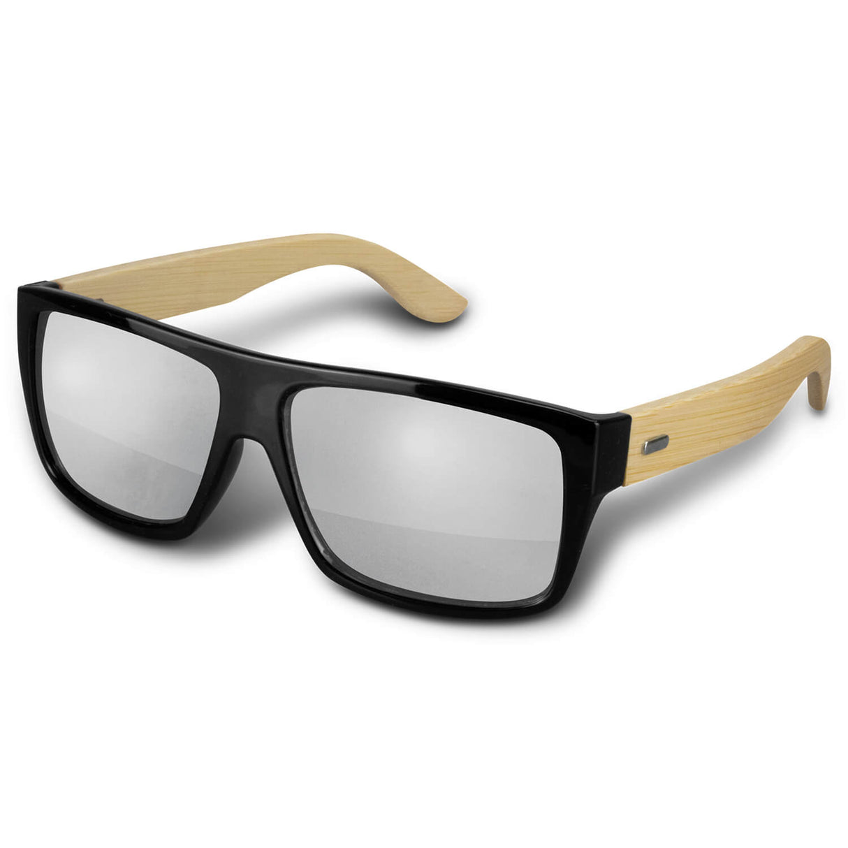 Mirror Lens Sunglasses Bamboo - Printed