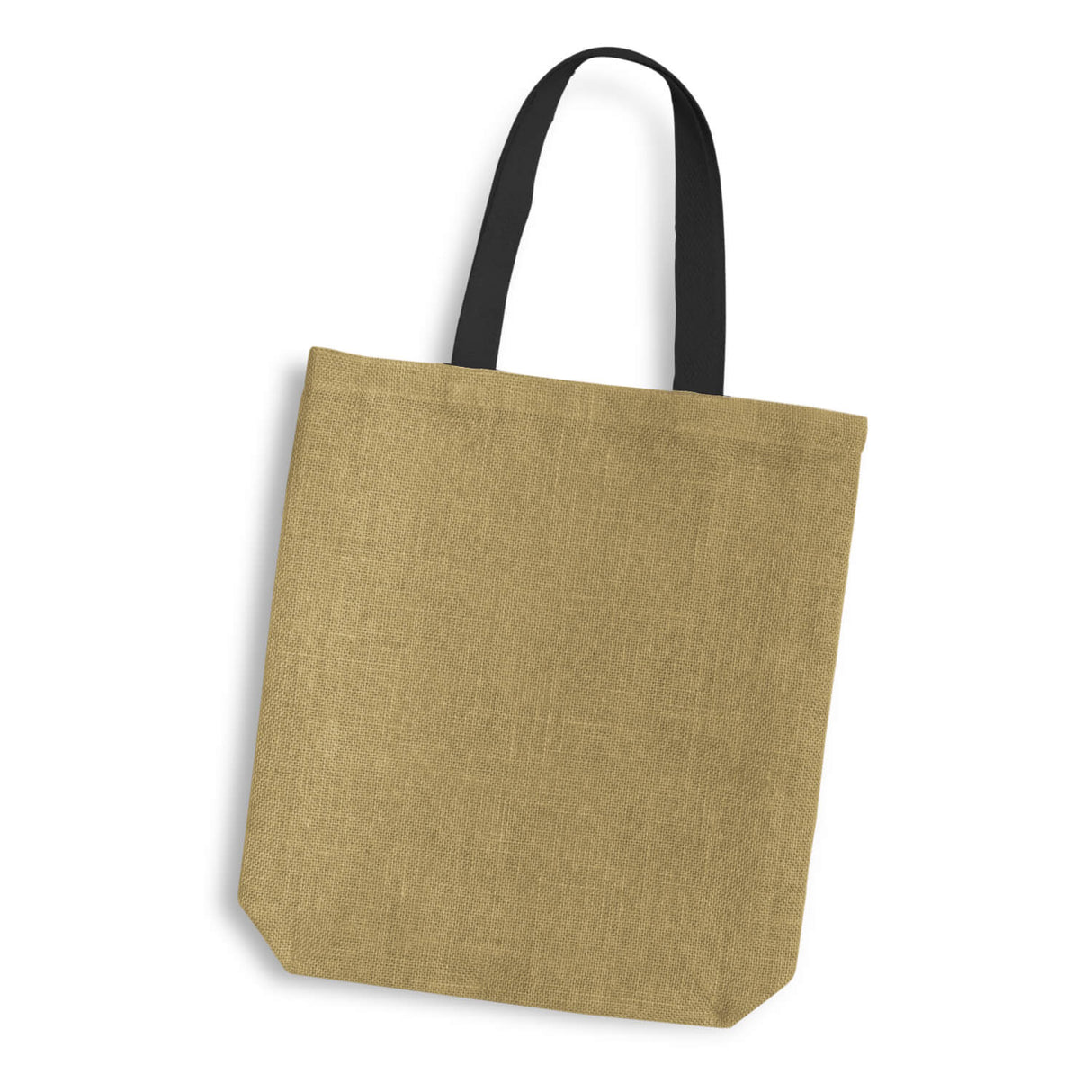 Thera Jute Tote Bag Coloured Handles - Printed