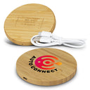 Vita Bamboo Wireless Charger Round - Printed