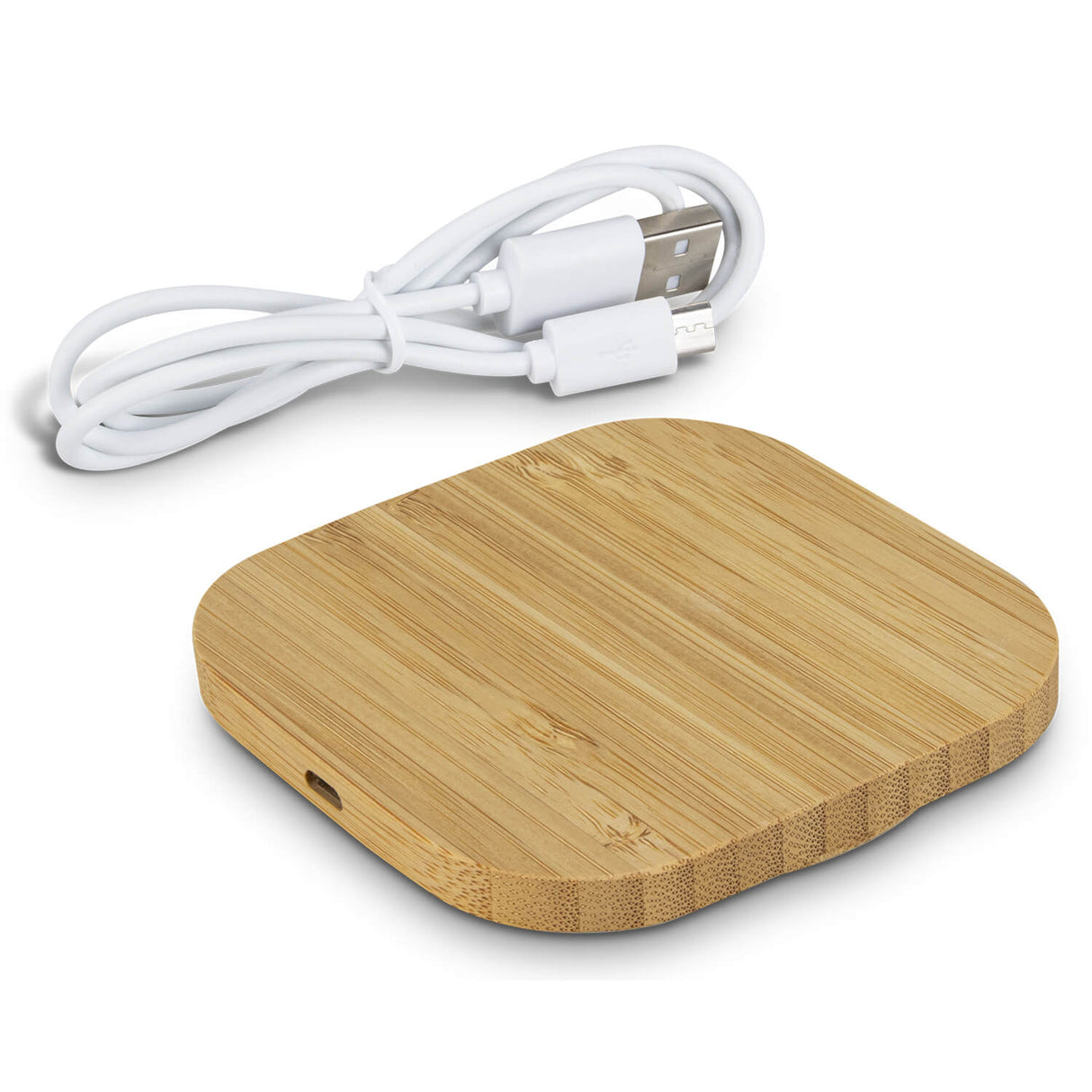 Vita Bamboo Wireless Charger Square - Printed