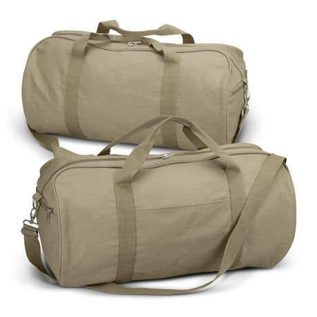 Canvas Duffle Bag - Embroidered