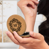 Cork Compact Mirror - Printed