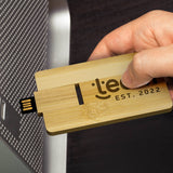 Bamboo Credit Card Flash Drive 8GB - Printed