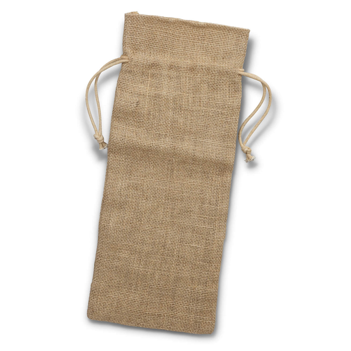 Jute Wine Drawstring Bag