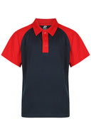 3318 Aussie Pacific Manly Kids Polos Short Sleeve - Dark Colours