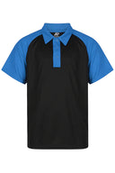 3318 Aussie Pacific Manly Kids Polos Short Sleeve - Dark Colours