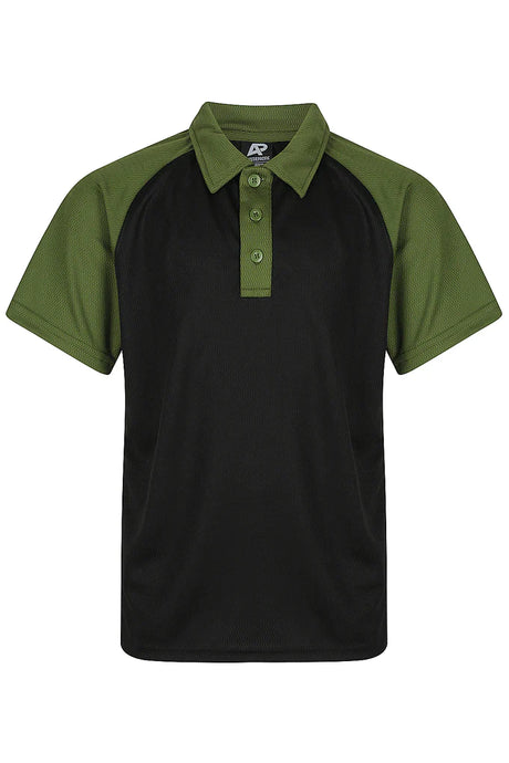 3318 Aussie Pacific Manly Kids Polos Short Sleeve - Dark Colours