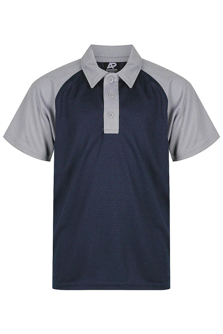 3318 Aussie Pacific Manly Kids Polos Short Sleeve - Dark Colours