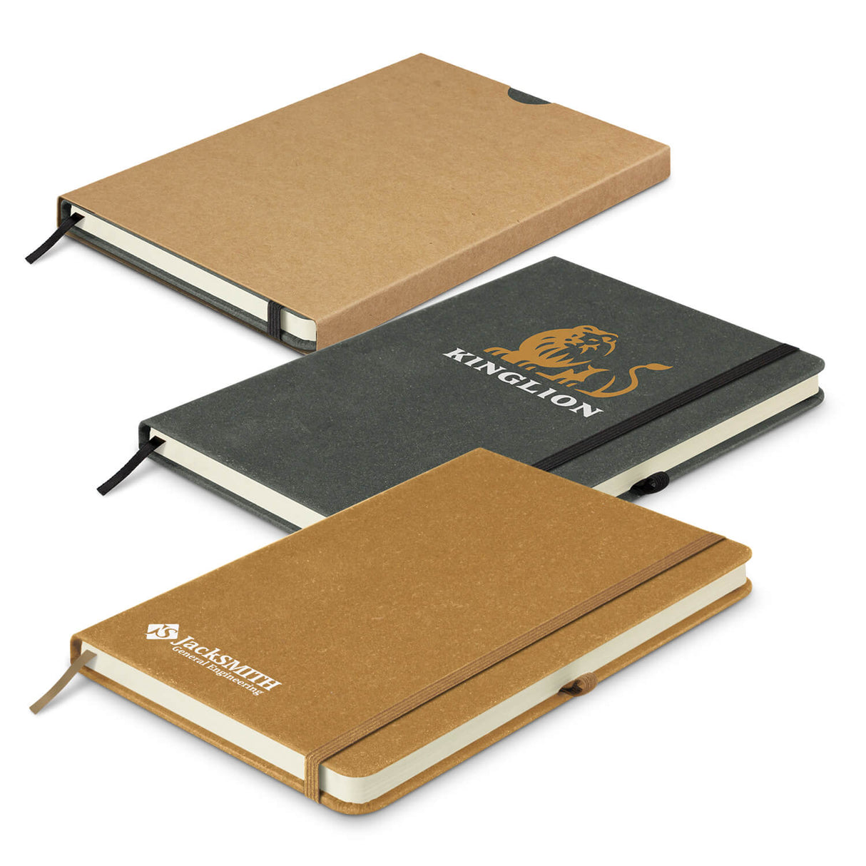 Phoenix Recycled Hard Cover Notebook - Printed