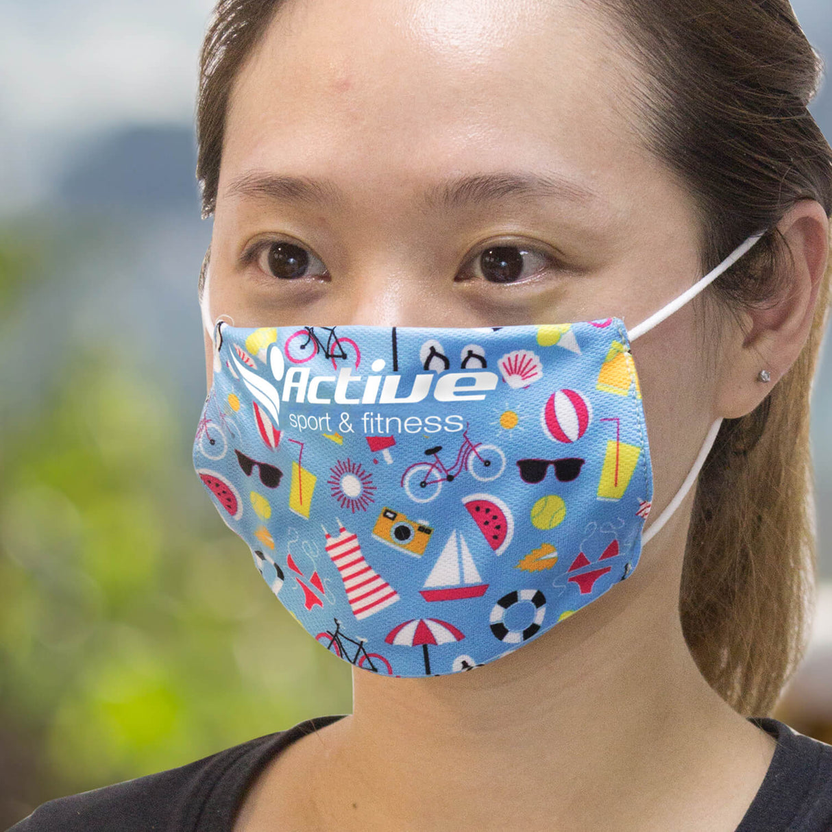 Reusable Face Mask Full Colour - Small - Printed