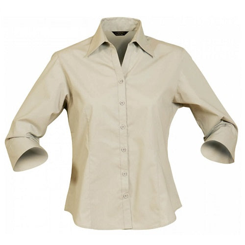 2126 Ladies Nano Shirt 3/4 Sleeve - Embroidered