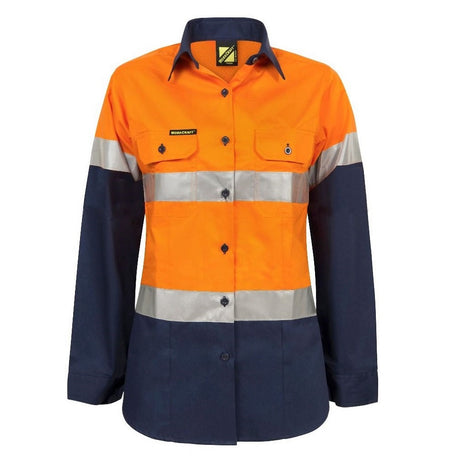 WSL501 Ladies Lightweight Hi Vis Two Tone Long Sleeve