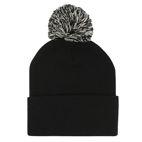 Acrylic Beanie With Pom Pom