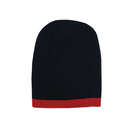 Two Tone Cable Knit Beanie - Toque