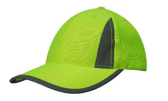 Headwear Luminescent Safety Cap with Reflective Inserts and Trim (3029)