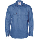 3204 Closed Front Cotton Drill Shirt -  Long Sleeve