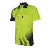 3563 Hivis Sublimated Wave Polo