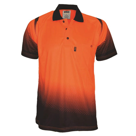 3568 Hivis Sublimated Ocean Polo