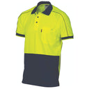 3753 HiVis Cool-Breathe Double Piping Polo - Short Sleeve
