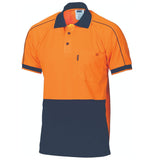 3753 HiVis Cool-Breathe Double Piping Polo - Short Sleeve
