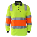 3819 HiVis Cotton Backed Biomotion Taped Polo