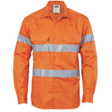 3835 HiVis Drill Shirt With 3M Tape Long sleeve - Embroidered