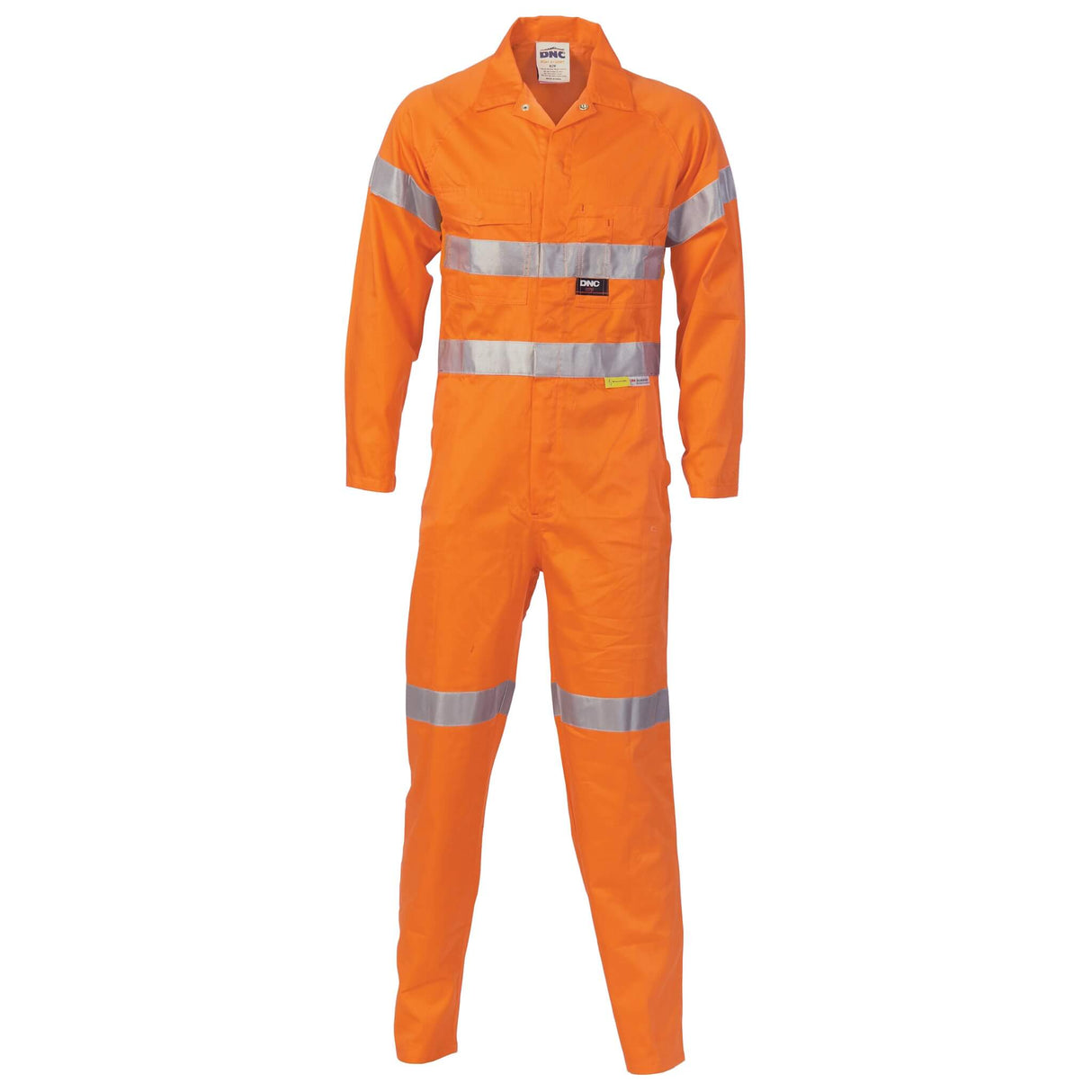 3854 HiVis Cotton Coverall Taped