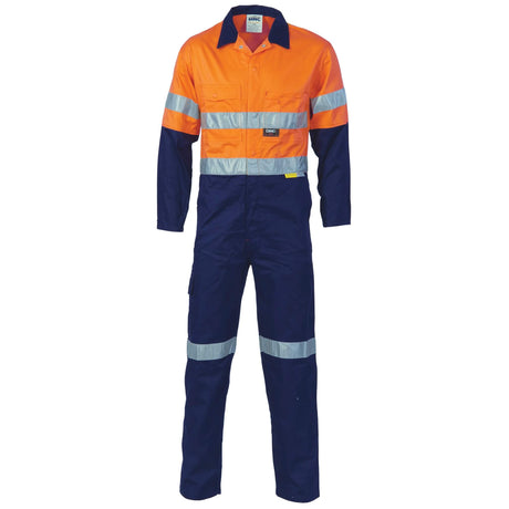 3855 - HiVis Two Tone Cotton Coverall With 3M R/Tape