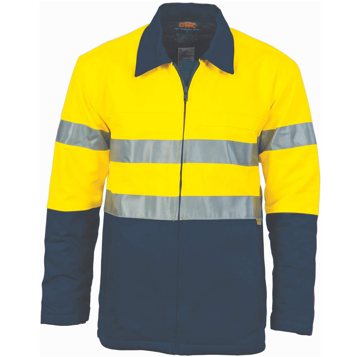 3858 - HiVis Two Tone Protect or Drill Jacket with 3M Tape