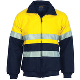 3859 HiVis Two Tone Bluey Bomber Jacket With CSR Tape
