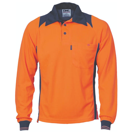 3894 Cool Breathe Action Polo Shirt - Long Sleeve