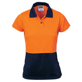 3897 Ladies HiVis Two Tone Polo - Short Sleeve