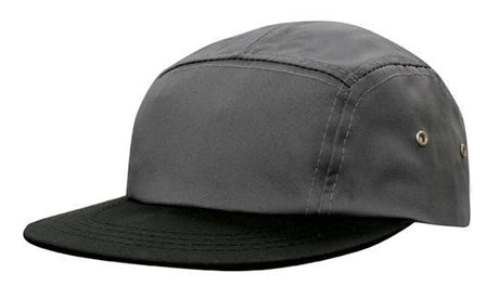 Headwear Cotton Twill Square Front 5 panel cap (3899)