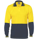3904 HiVis 2 Tone Food Ind Polo L/S