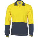 3906 Hivis Cool Breeze Cotton Jersey Food Industry Polo - Long Sleeve