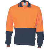 3906 Hivis Cool Breeze Cotton Jersey Food Industry Polo - Long Sleeve