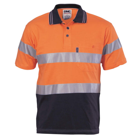 3915 Hi Vis Cool-Breeze Cotton Jersey Polo Taped